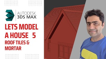 3dsmax Lets Model a House 5 - Roof Tiles & Mortar