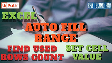 How to use Auto Fill Range Activity in UiPath | Find Rows in Excel | Write cell value in Excel