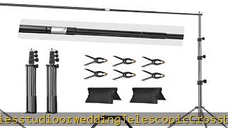 EMART 10x10FT Backdrop Stand, Photo Video Studio Adjustable&Lockable Heavy Duty Background Support