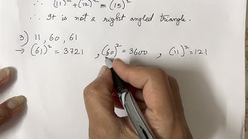 Pythagoras theorem | Class 7 maths chapter 13 practice set 49 Q2 | finding right angled triangle