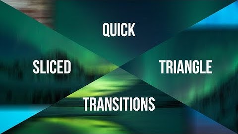 Quick Sliced Triangle Transitions Premiere Pro Templates