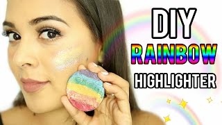 DIY Rainbow Highlighter?! Prism Magic Under $5! NataliesOutlet