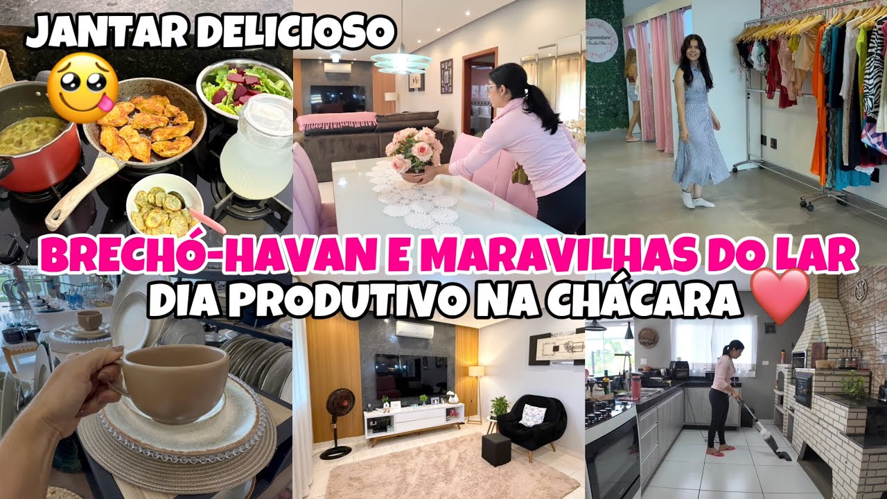 FOMOS PASSEAR NAS LOJAS♥️Muitas Coisas Lindas na HAVAN / DIA PRODUTIVO NA CHÁCARA /Jantar Fresquinho