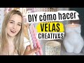 Cómo hacer todo tipo de VELAS CREATIVAS y portavelas | DIY DECORACIÓN