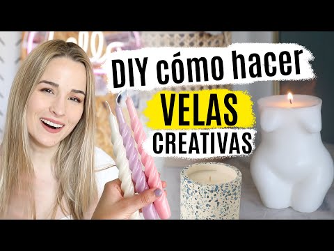 Cómo hacer todo tipo de VELAS CREATIVAS y portavelas | DIY DECORACIÓN