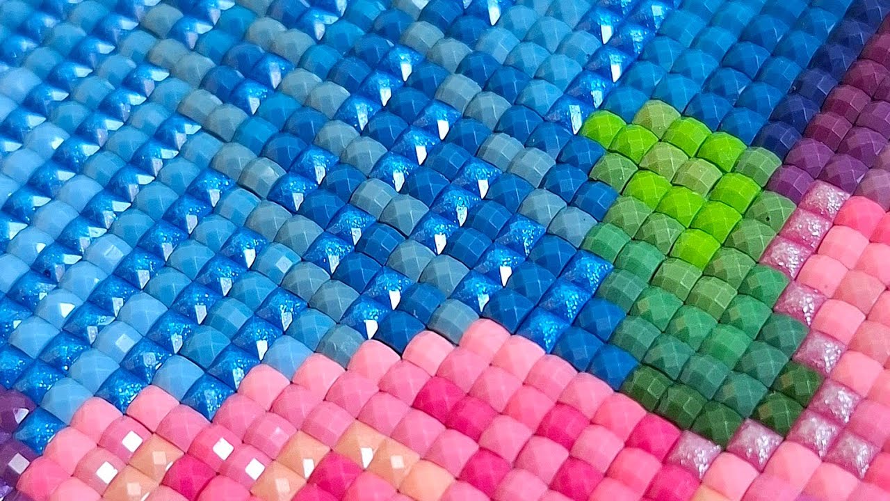 ASMR Diamond Painting Compilation - Super Relaxing & Satisfying - No Talking - Real Time