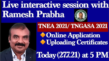 Live Interactive session with Ramesh Prabha Today(27.7.21) at 5 PM in Mentor Ramesh Prabha Channel