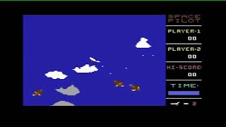 C64 Space Pilot tape-loader & gameplay.