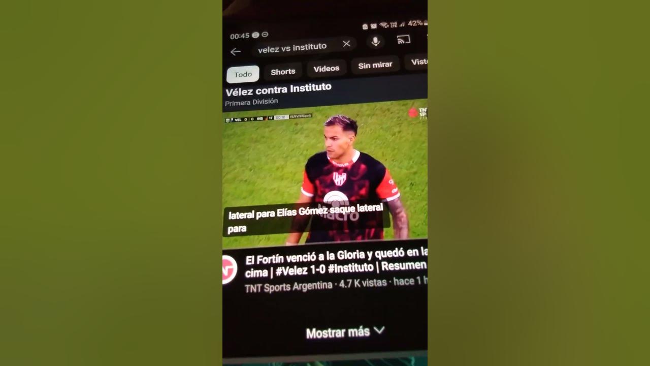 Gano velez 1 0 instituto fecha 11 copa de la liga youtube