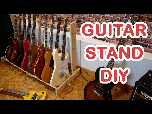 Stand guitares Diy en bois de palettes 