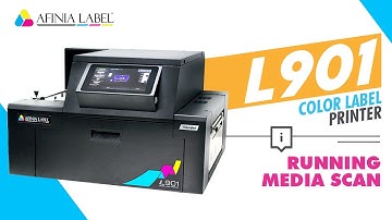 Running Media Scan - L901 Label Printer from Afinia Label