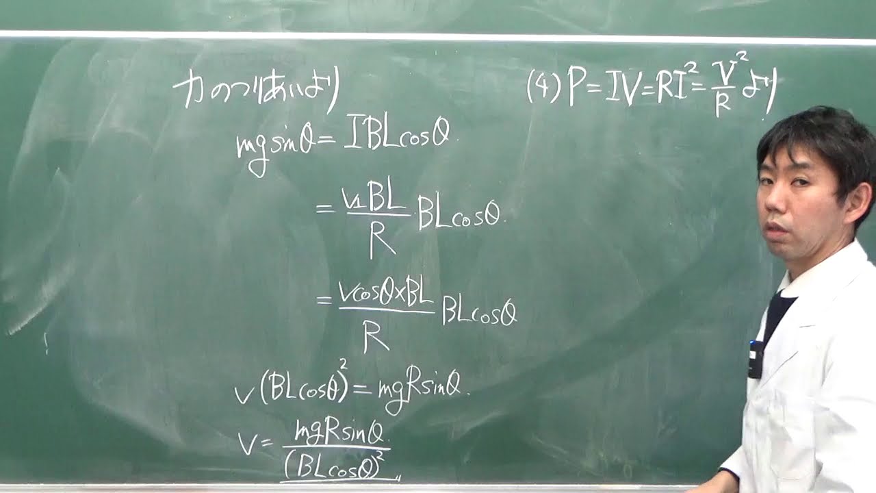 【良問の風】１２９解説（斜面上の導体棒）