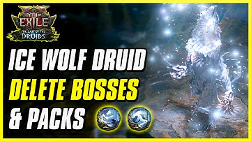 BEST ICE WOLF DRUID SHREDS BOSSES & CLEARS PACKS | Path of Exile 2 Druid Leveling Guide Act 1 - Maps