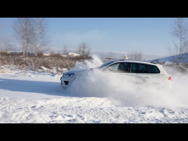 Тест драйв Volkswagen Touareg 3.6 249 л.с. / Испытание в снегу / Туарег на бездорожье