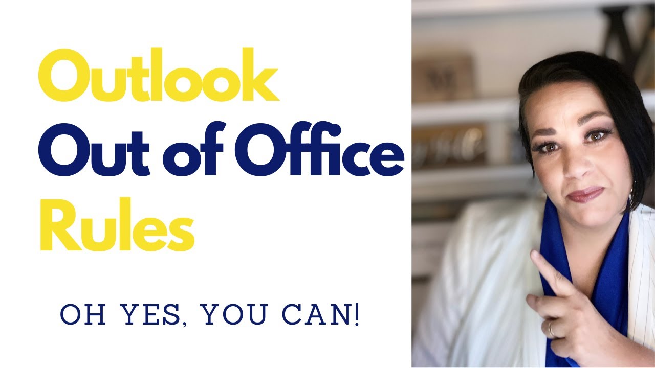 How to Set Up Out of Office Replies with Rules in Outlook - YouTube