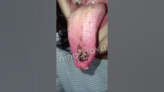 Giantess vore long tongue eating chewing swallowing