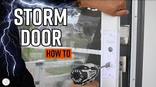 How to install a storm door  step by step storm door installation DIY