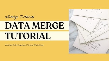 Mail Merge Tutorial | InDesign Data Merge Tool for Printing Addresses