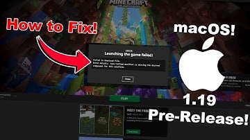 HOW TO FIX "Failed to download file" MINECRAFT ERROR FOR 1.19 ON MAC! | Tutorial