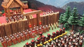 ATTILA vs ROMAINS : l'invasion des HUNS ! Stop motion Playmobil !