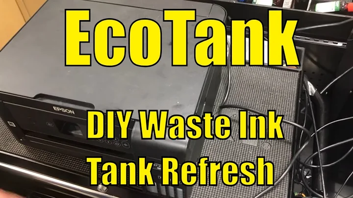 Clean & Reset EPSON EcoTank SuperTank ET-2750 Wast...