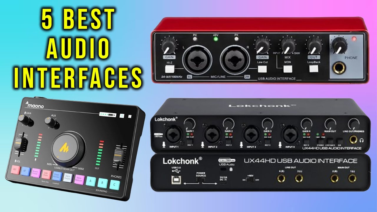 Top 5: Best Audio Interface for 2025 - YouTube