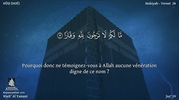 Sourate Nuh | Wadi Al-Yamani (71) سورة نوح | وديع اليمني