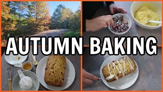 AUTUMN BAKING - CRANBERRY BREAD WITH ORANGE GLAZE