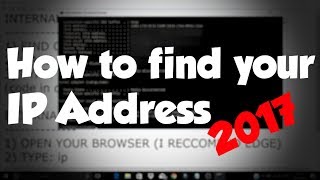 HOW TO find your Internal and External IP address EASY AND QUICK