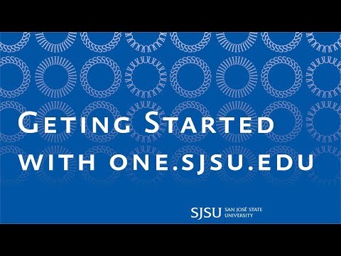 Getting Started with one.sjsu.edu