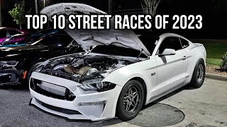 Best STREET RACES of 2023! 1000+HP !!! Turbo Mustangs, MR2, Supra, C7, GT500, & MORE!!!