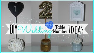 DIY Wedding Table Number Ideas - Affordable! - Wedding Series