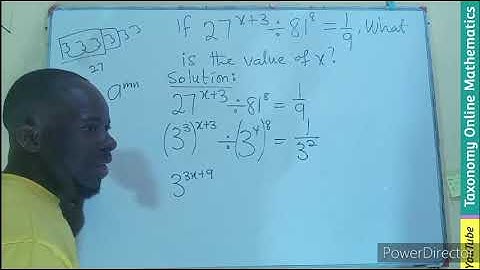 Mastering Exponential Equations: Solving Fractions with Division Law in Indices