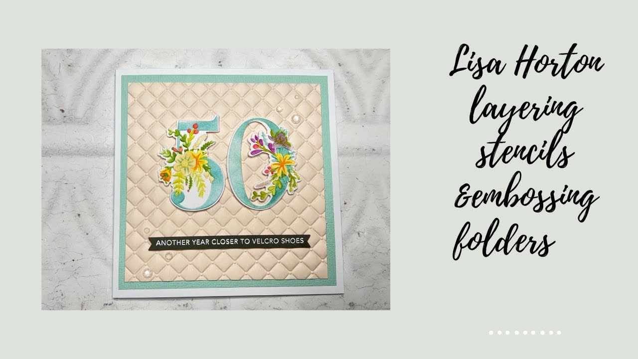 Трафареты с цифрами Лизы Хортон с папками для тиснения и соответствующими штампами / Ультимативны...