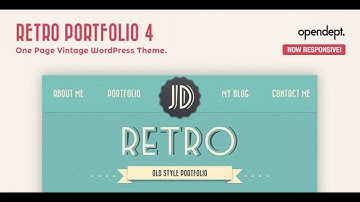 Retro Portfolio - One Page Vintage WordPress Theme | Themeforest Website Templates and Themes