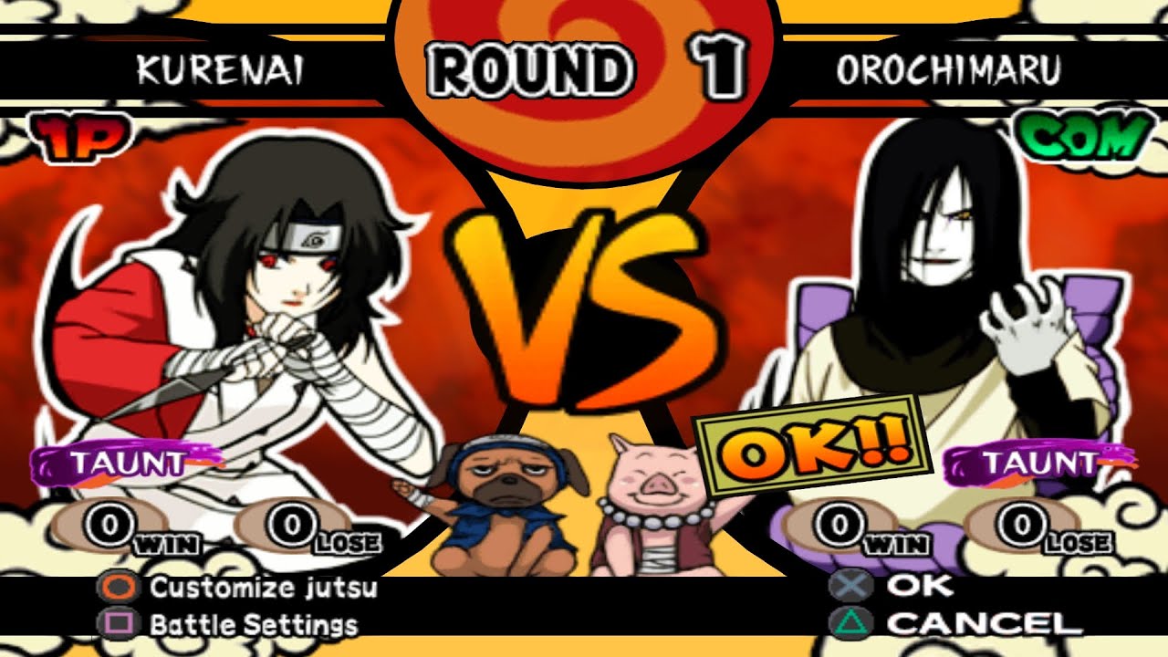 Kurenai VS Orochimaru (INSANE) - Naruto Shippuden Ultimate Ninja 4