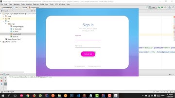 Javafx tutorial - Purple login screen