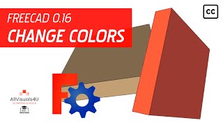 FreeCAD Tutorial - General #13 - How to change the color of a solid