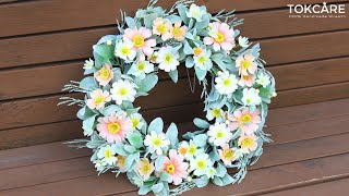 🌸 22-Inch Spring Wreath – Bring a Warm, Springlike Atmosphere to Your Home Year-Round! 🌿 screenshot 3