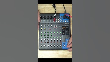 Sluit luidsprekers aan op de audiomixer