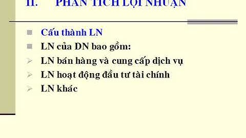 Bài tập Chương 4 môn phân tích hoạt động kinh doanh