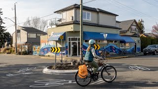 Fernwood Connector - Bicycle Boulevard (Victoria, BC - March 2023)