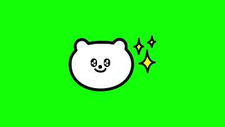 Green Screen Bear Sticker 9 | Free Download