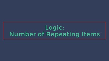 Logic based on the number of repeating items