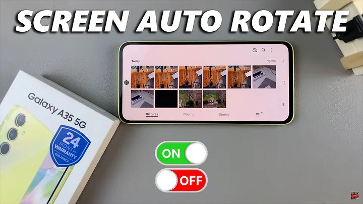 How To Enable /Disable Screen Auto Rotate On Samsung Galaxy A35 5G
