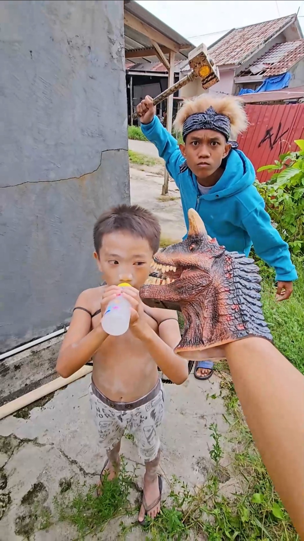 Why was drinking milk disturbed by dinosaurs
