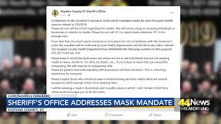 ‘Please Do Not Call 911 to Report Mask Violations’: Hopkins County Sheriff