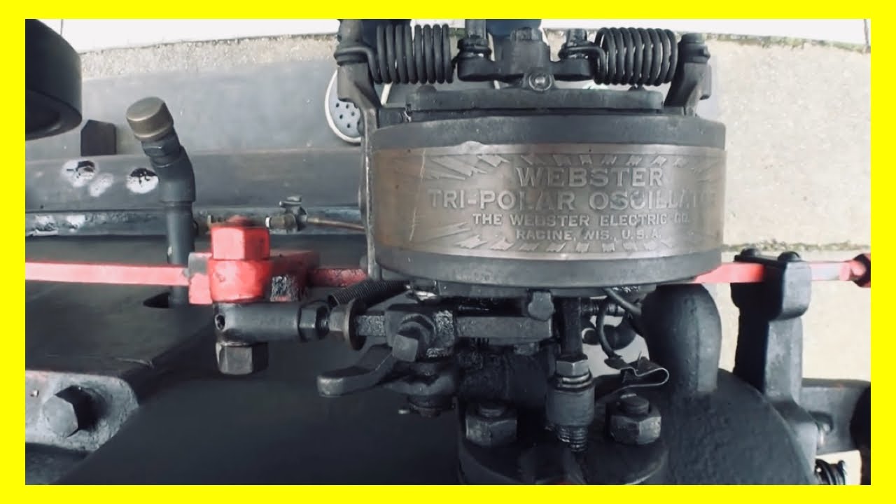 低圧発電機…Low tension magneto…ポイントはシリンダー内にある…1900