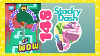 Gameplay top mobile games relaxing n satisfying game ios/android stacky dash #shorts  level 148