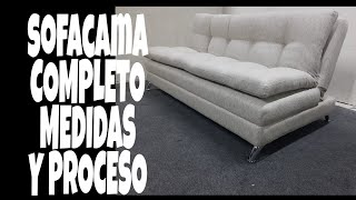 SOFACAMA MEDIDAS Y PROCESO COMPLETO